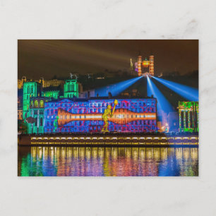 Fête des Lumières Fourvière - Lyon Postcard