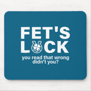 Fet's Luck St Patricks Irish Illustration Mouse Pad