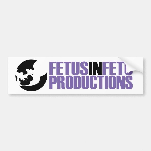 Fetus in Fetu bumper sticker 2 (Front)