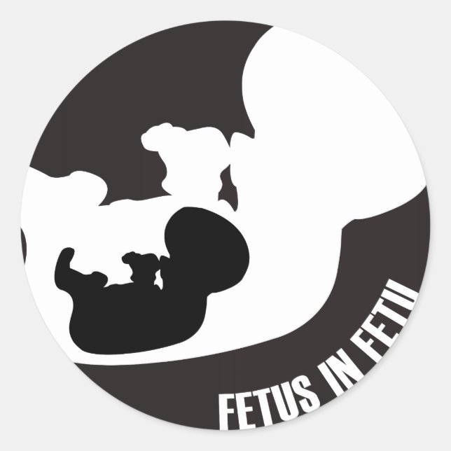 Fetus Round Sticker (Front)