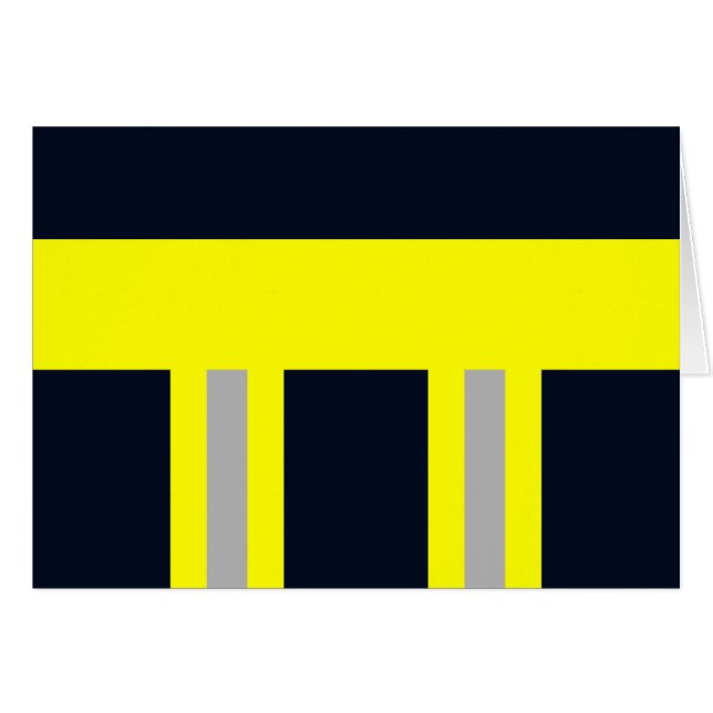 Feuerwehr Symbol Uniform Blau (Front Horizontal)