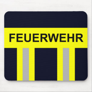 Feuerwehr Symbol Uniform Blau Mouse Pad