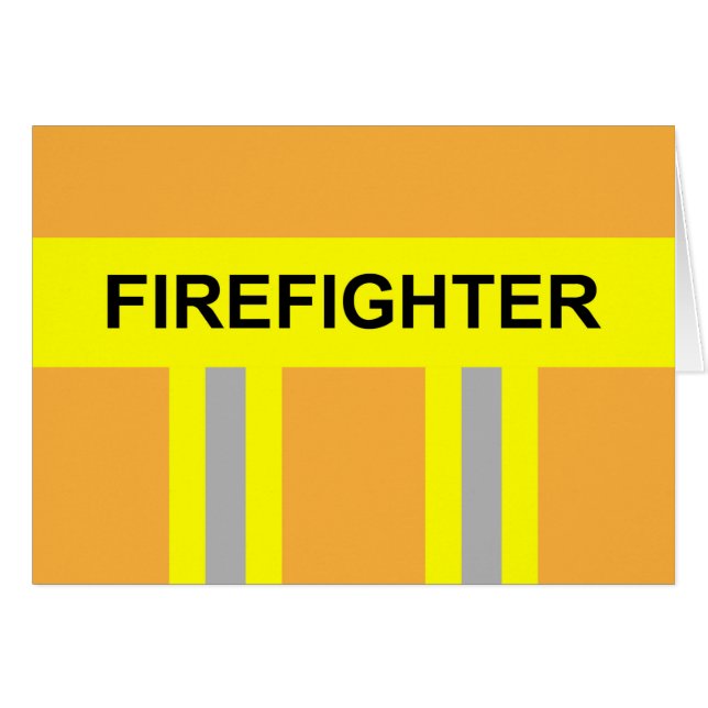 Feuerwehr Symbol Uniform Sandfarben Cards (Front Horizontal)