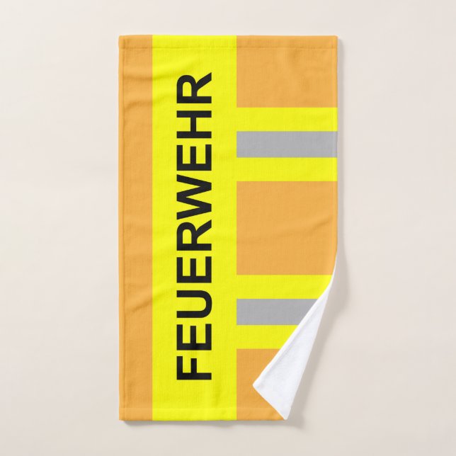 Feuerwehr Symbol Uniform Sandfarben Hand Towel (Hand Towel)