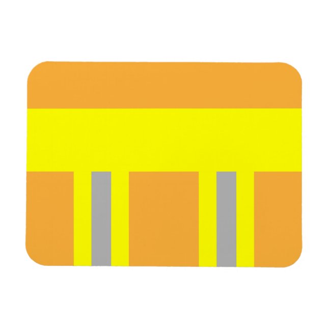 Feuerwehr Symbol Uniform Sandfarben Magnet (Horizontal)