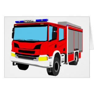 Feuerwehrauto Löschfahrzeug Cards