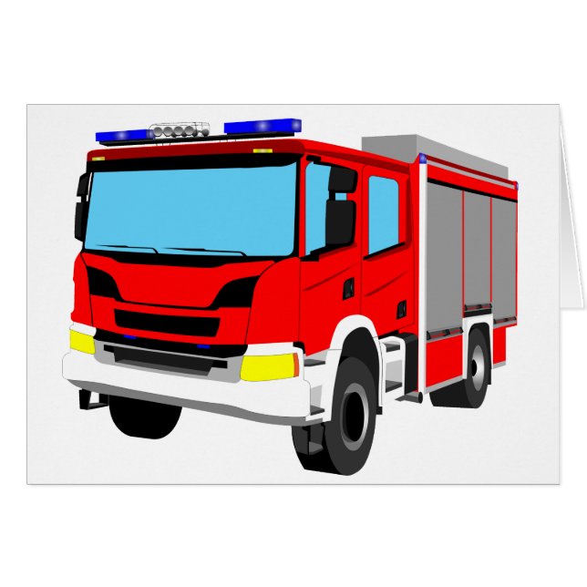 Feuerwehrauto Löschfahrzeug Cards (Front Horizontal)