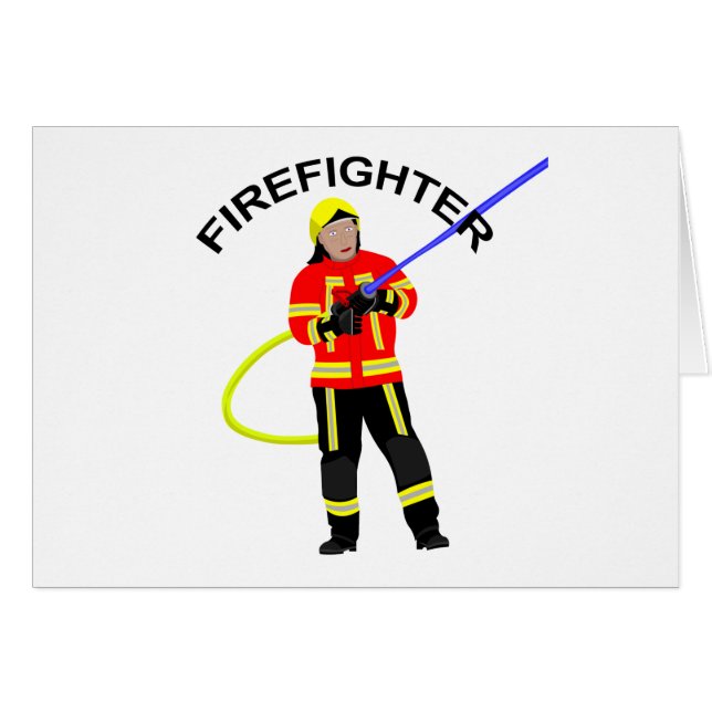 Feuerwehrmann in Einsatzkleidung Cards (Front Horizontal)