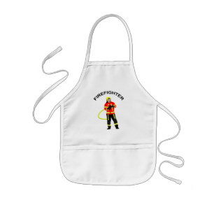 Feuerwehrmann in Einsatzkleidung Kinderschürze Kids' Apron