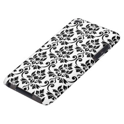 Feuille Damask Big Pattern Black on White Case-Mate iPod Touch Case