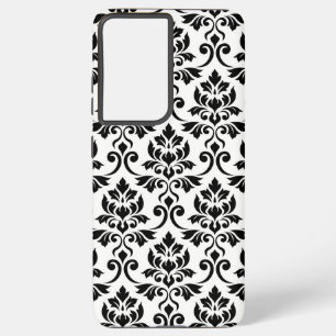 Feuille Damask Lg Pattern Black on White Samsung Galaxy S21+ Case