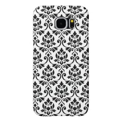 Feuille Damask Pattern Black Samsung Galaxy S6 Case