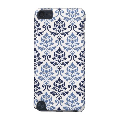 Feuille Damask Pattern Blues on Cream iPod Touch (5th Generation) Cover