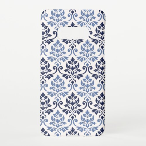 Feuille Damask Pattern Blues on Cream Samsung Galaxy S10E Case