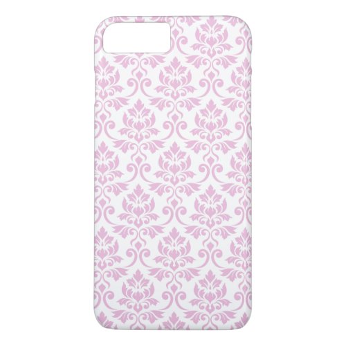 Feuille Damask Pattern Pink on White iPhone 8 Plus7 Plus Case