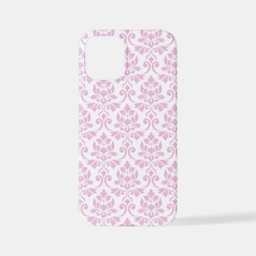 Feuille Damask Pattern Pink on White iPhone 12 Mini Case