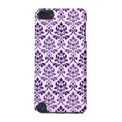 Feuille Damask Pattern Purples on Pink iPod Touch (5th Generation) Case