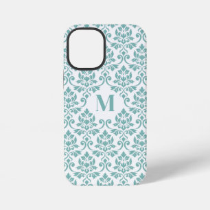 Feuille Damask Teal Pattern (Custom) iPhone 12 Mini Case