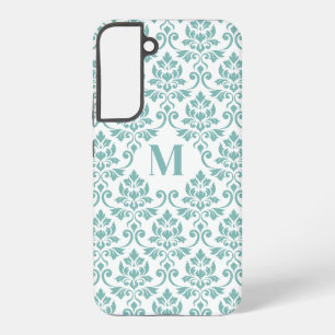 Feuille Damask Teal Pattern (Custom) Samsung Galaxy S22+ Case