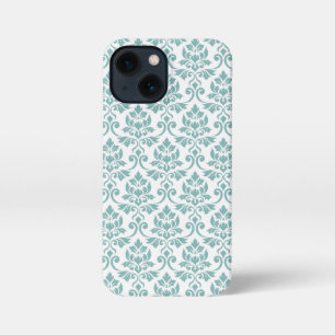 Feuille Damask Teal Pattern iPhone 13 Mini Case
