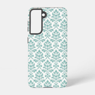 Feuille Damask Teal Pattern Samsung Galaxy S21 Case