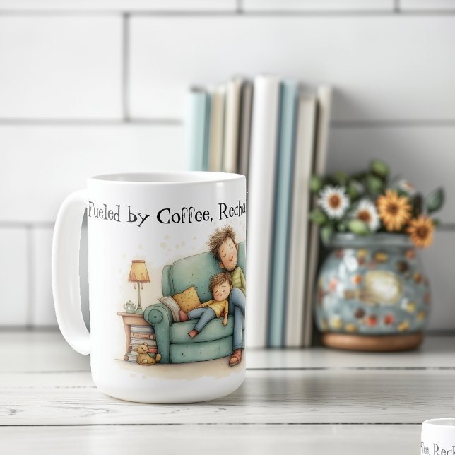 Feuled by Coffee, Recharged by Naps Father's Day  Coffee Mug (Creator Uploaded)