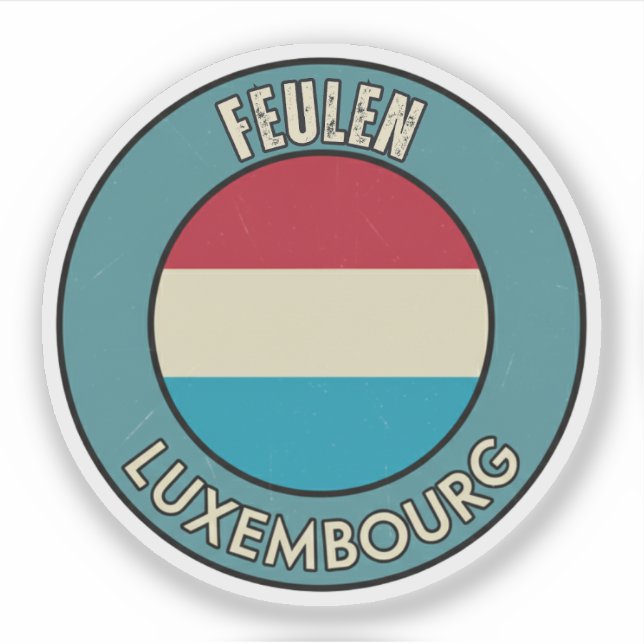 Feulen, Luxembourg Sticker (Front)