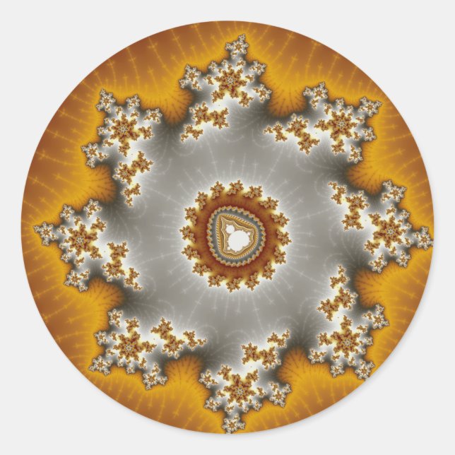 Feulia - Fractal Classic Round Sticker (Front)