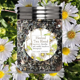 Feverfew Blank Herb Tea Blend Label Custom