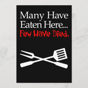 Few Have Died Hilarious Invitation