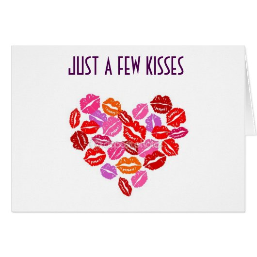 FEW KISSES TILL I SEE YOU NEXT-LOVE CARD (Front Horizontal)