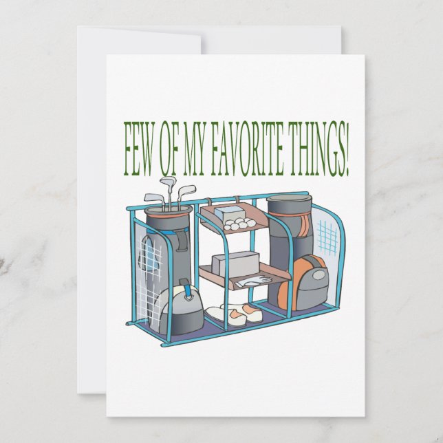 Few Of My Favorite Things Invitation (Front)