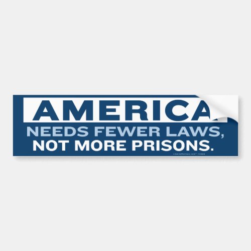 Fewer Laws Bumper Sticker