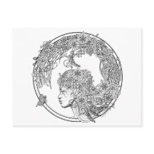 Fey Flower : DIY Coloring Card by Sonja A.S.
