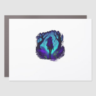 Fey Gothic Emo Goblincore Aesthetic  Forest Graphi Car Magnet