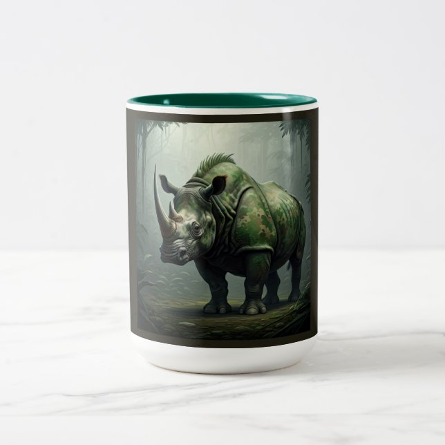 Fey Treecrasher  Two-Tone Coffee Mug (Center)