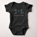 Feynman Diagram Physics Equation science physicist Baby Bodysuit<br><div class="desc">Feynman diagram Graphic. The perfect git for professors,  mathematicians,  physicists,  students of theoretical math.</div>