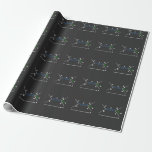 Feynman Diagram Physics Equation science physicist Wrapping Paper<br><div class="desc">Feynman diagram Graphic. The perfect git for professors,  mathematicians,  physicists,  students of theoretical math.</div>