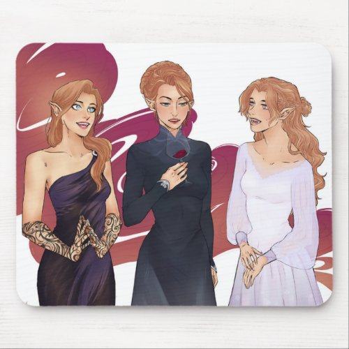 Feyre In this and Elain Archeron Mouse Pad