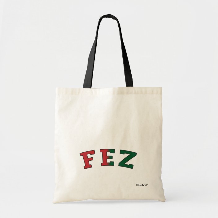 Fez in Morocco National Flag Colors Bag