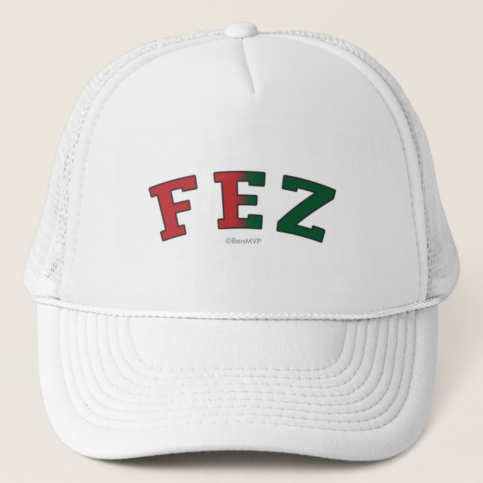 Fez in Morocco National Flag Colors Hat