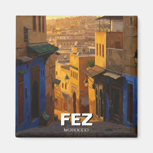 Fez Morocco Travel Magnet