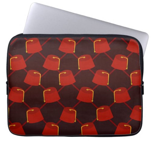 Fez Pattern Laptop Sleeve