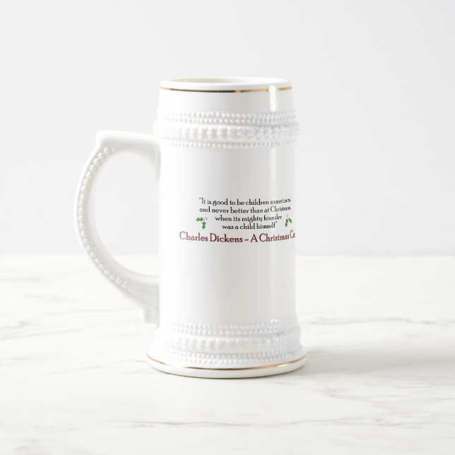 Fezziwig-Dickens and Christmas Stein (Left)