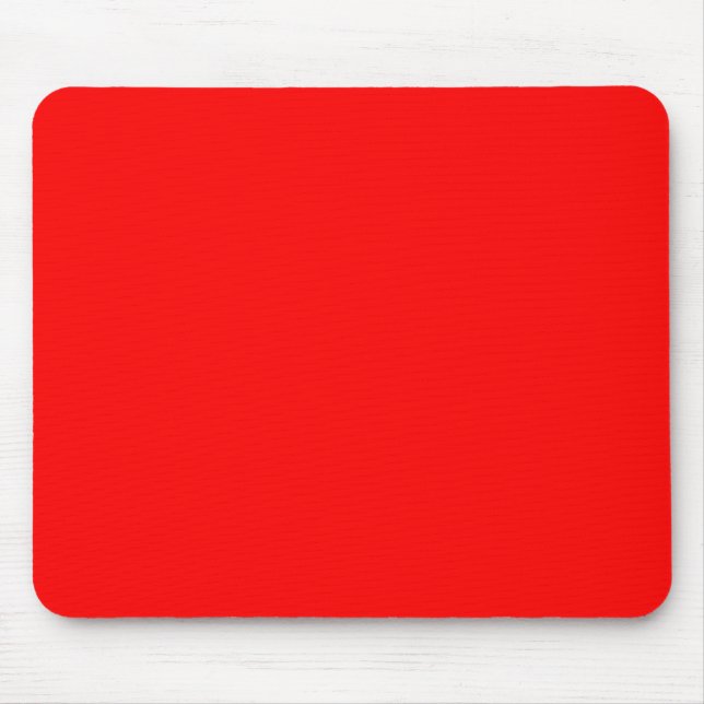 FF0000 Red Mouse Pad (Front)