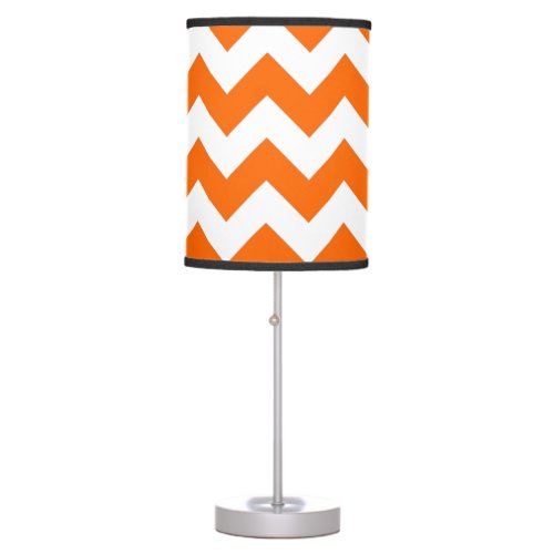 FF6600 Orange Zigzag Table Lamp