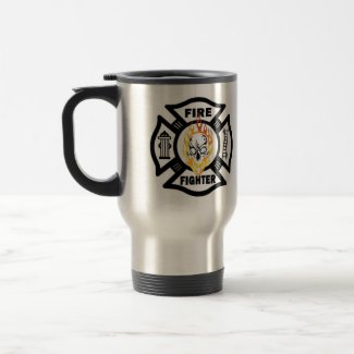 FF Flaming Skull mug