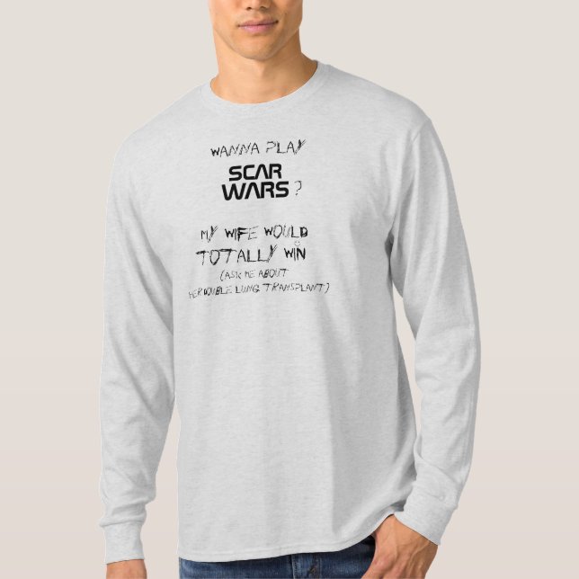 ff) ScarWars MY WIFE WINS- Men's Raglan T-Shirt (Front)