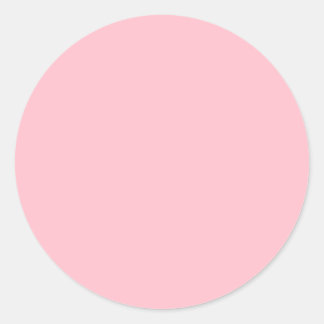 FFC0CB Pink Classic Round Sticker