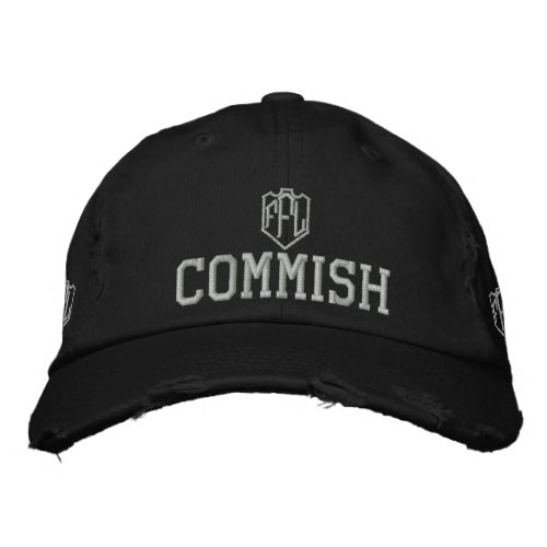 FFL Commish Fantasy Football League Embroidered Baseball Cap